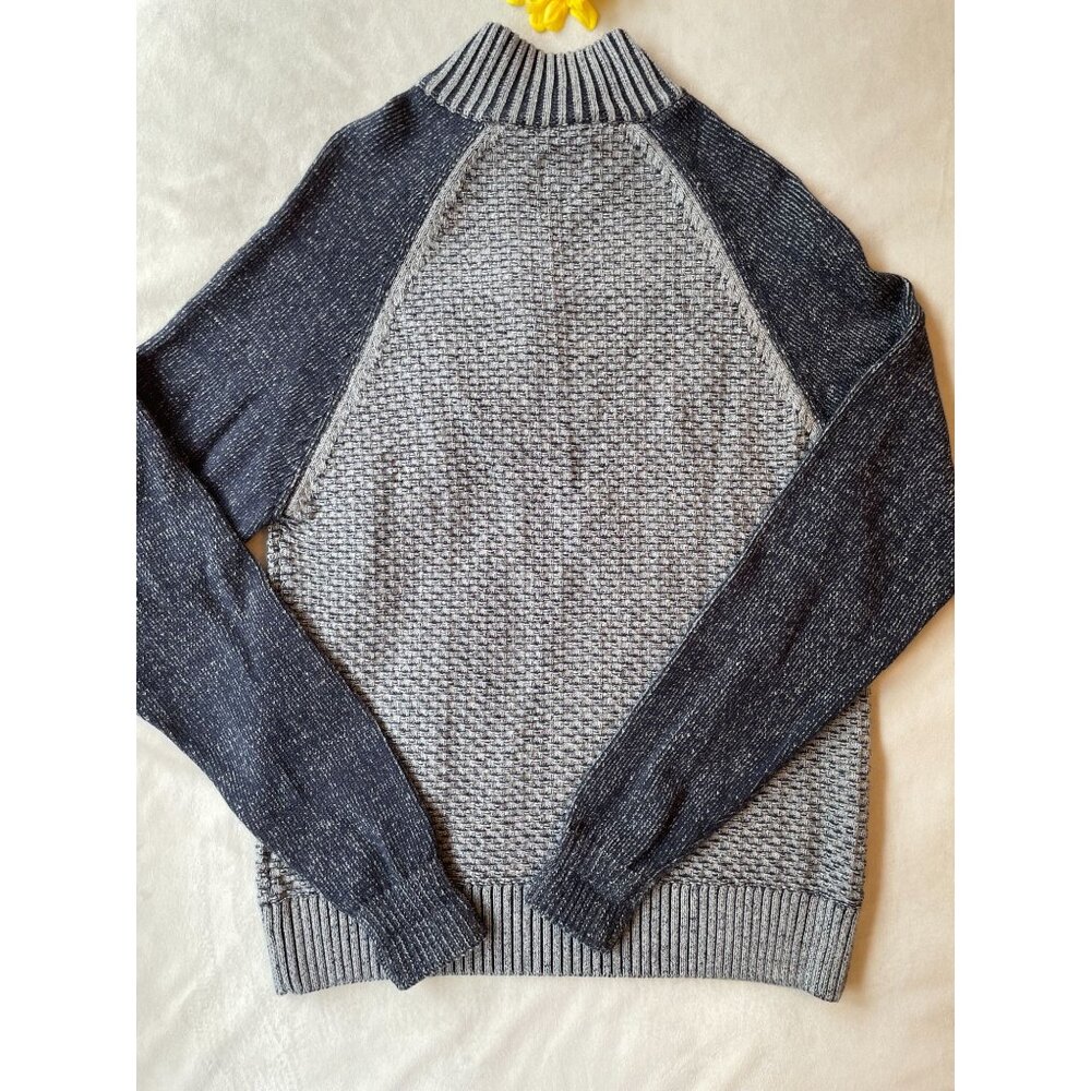 J. Hall M Cotton Waffle Knit Half-Zip Grampacore Sweater Y2K Medium - Picture 2 of 10